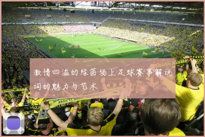 激情四溢的绿茵场上足球赛事解说词的魅力与艺术